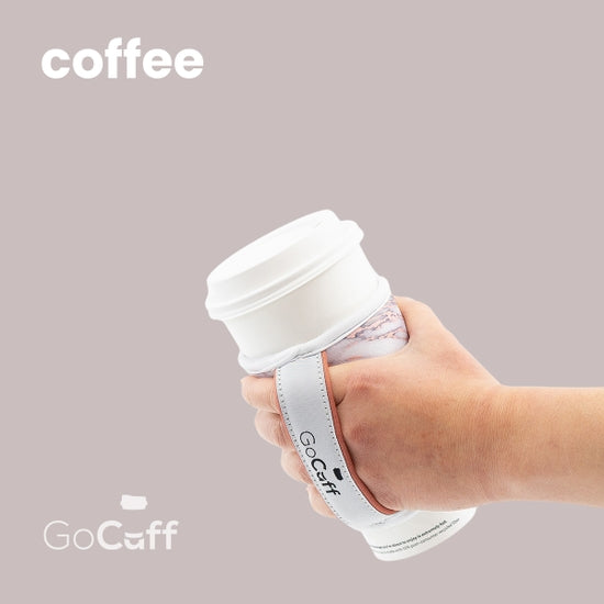 GoCuff Reusable Hot and Iced Coffee Cup Insulator Sleeve with