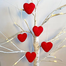 Load image into Gallery viewer, Felted Heart Ornaments
