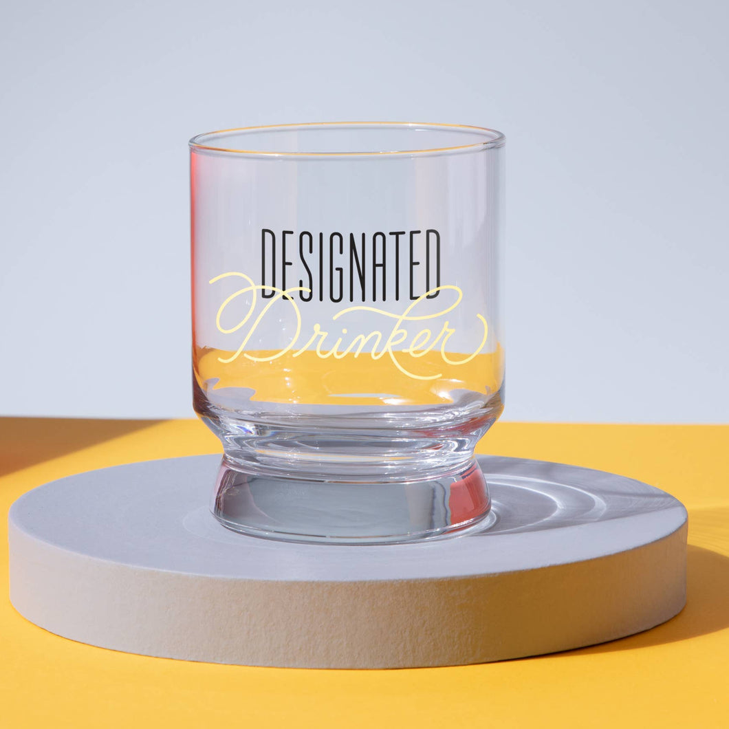 Designated Drinker Lowball Glass