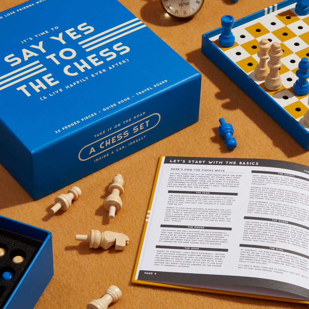 Say Yes To The Chess Game Set