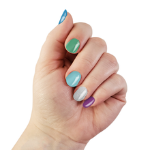 Load image into Gallery viewer, Ocean Breeze | Cool Tone Solid Color Mix Nail Polish Sticker
