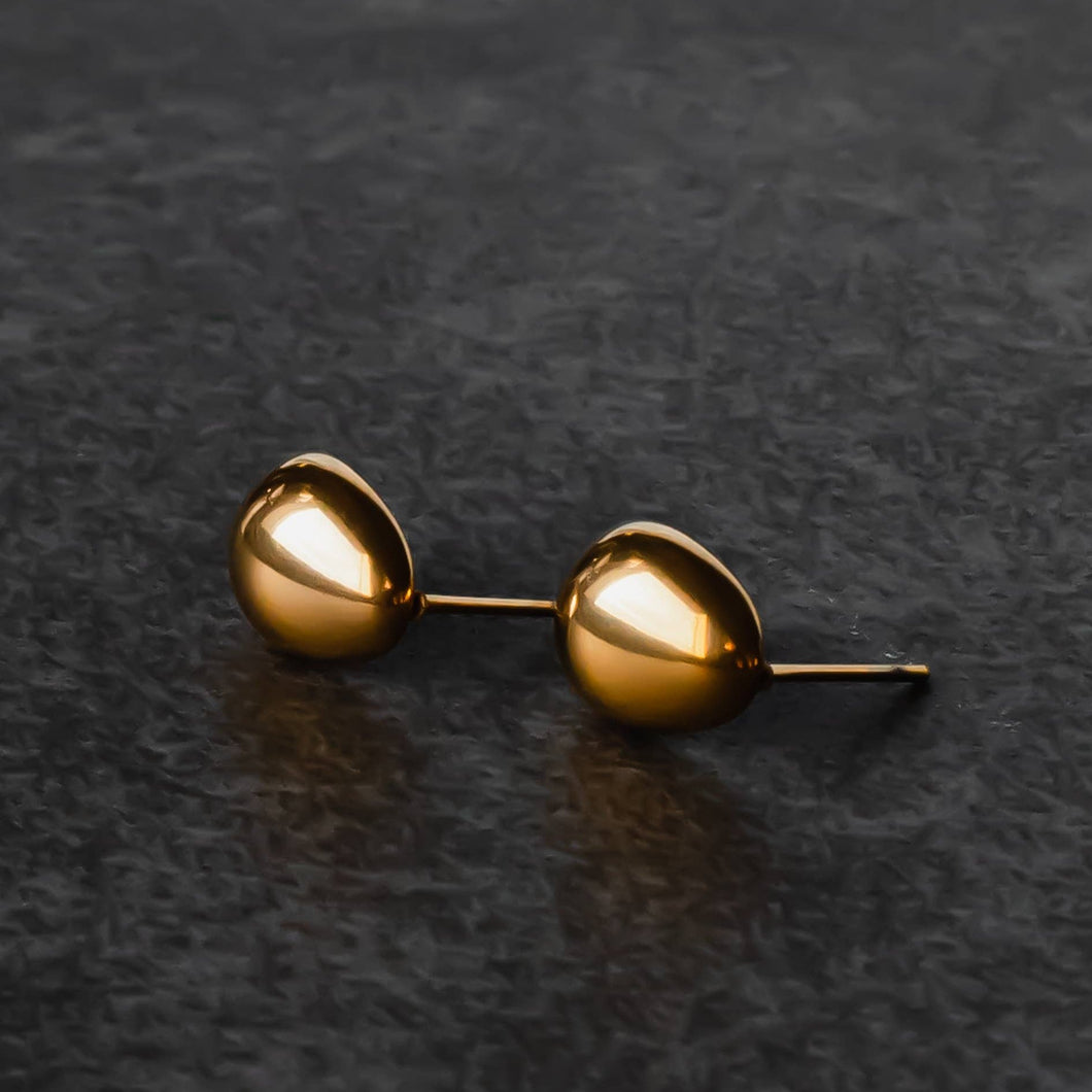 Gold Teardrop Stud