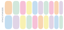 Load image into Gallery viewer, Sidewalk Chalk | Colorful Pastel Spring &amp; Summer Nail Wrap
