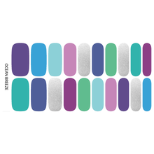 Load image into Gallery viewer, Ocean Breeze | Cool Tone Solid Color Mix Nail Polish Sticker
