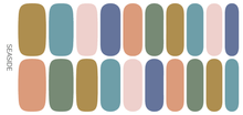 Load image into Gallery viewer, Seaside | Calming Beachy Solid Color Nail Polish Wrap Set
